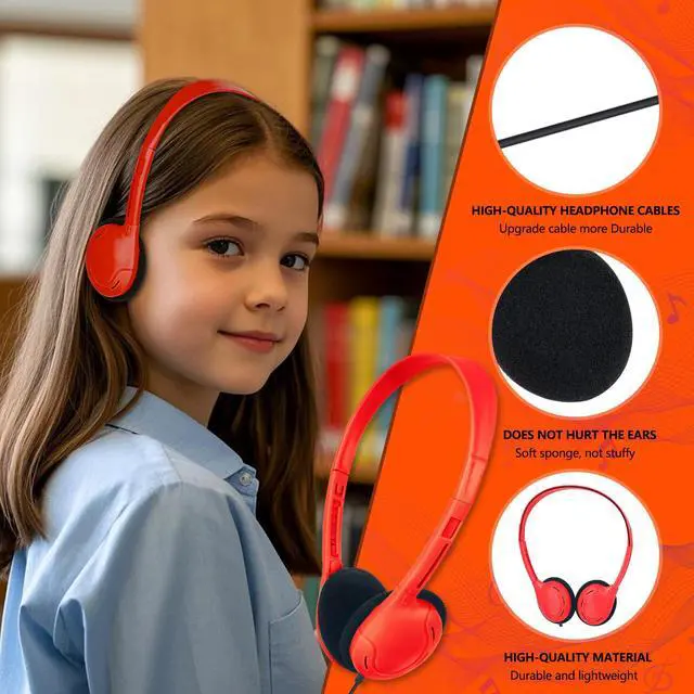 Alt view image 2 of 7 - Type C Headphones Bulk for Classroom School Kids 20 Pack,USB C Wired | Headphones for School Compatible with Pad Smartphones for Boys Girls Students Travel Mixed Colors