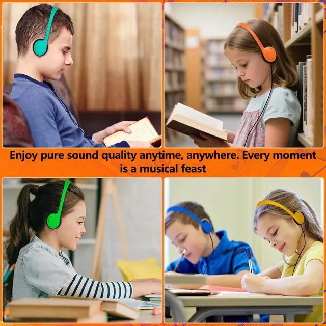 Alt view image 7 of 7 - Type C Headphones Bulk for Classroom School Kids 20 Pack,USB C Wired | Headphones for School Compatible with Pad Smartphones for Boys Girls Students Travel Mixed Colors