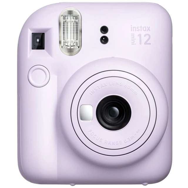 Alt view image 2 of 7 - INSTAX Mini 12 Instant Film Camera Lilac Purple Bundled with Instax Accessory Bundle + Cleaning Cloth (8 Items)