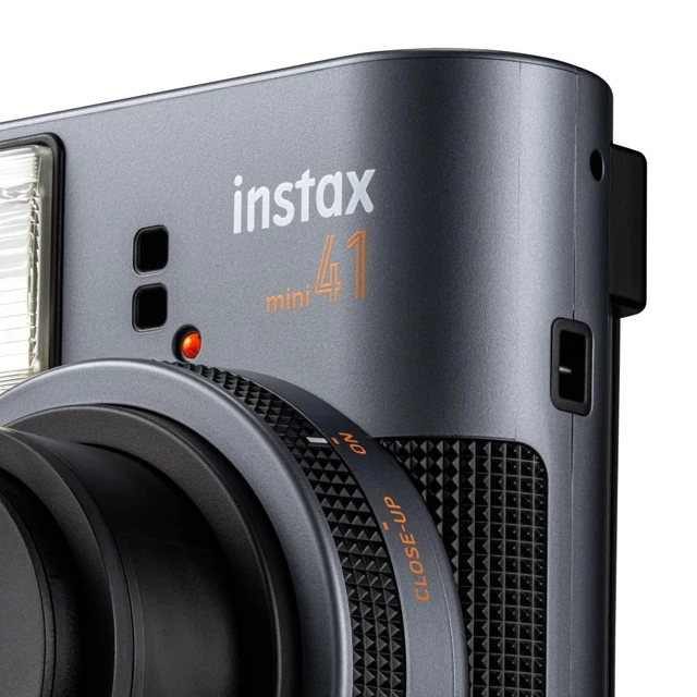 Alt view image 4 of 4 - Instax Mini 41 Instant Camera Bundle with Instax Mini Film | 20 Exposures + 4 Pack AA Batteries + Cleaning Cloth (4 Items)