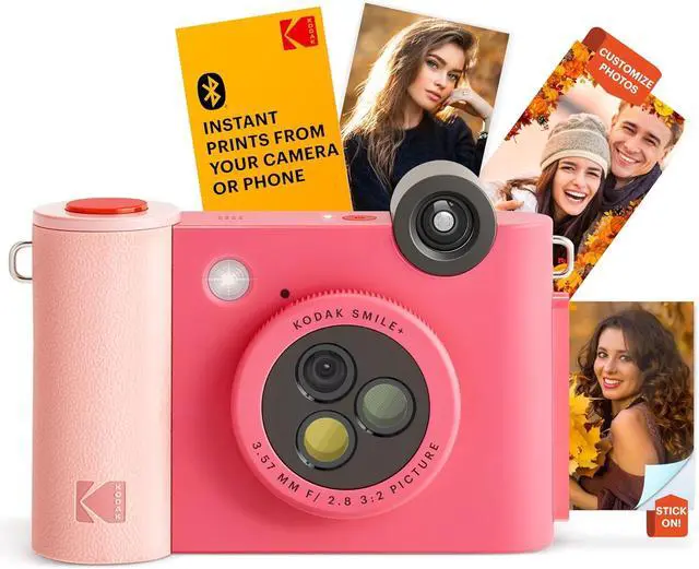 Alt view image 2 of 3 - Bundle of Smile+ 2-in-1 Digital Instant Print Camera & Wireless Bluetooth Photo Printer + 2"x3" Premium Photo Paper (50 Sheets)