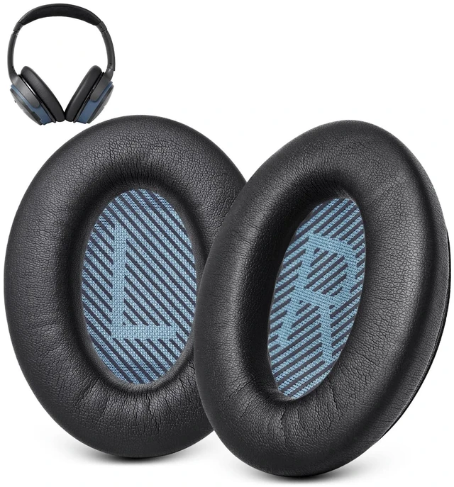 Main image of Ear Pads for Bose SoundLink AE2 / SoundLink Around Ear ii - Black Replacement Ear Pads Cushions with Premium Protein Leather, Noise Isolation Memory Foam