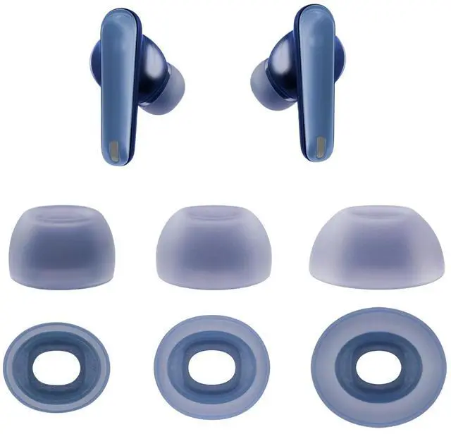 Main image of Replacement Eartips for Soundcore by Anker Liberty 4 NC Earbuds | Flexible Silicone Earbuds Tips, Not for Other Models, 3Pairs (S/M/L) Blue