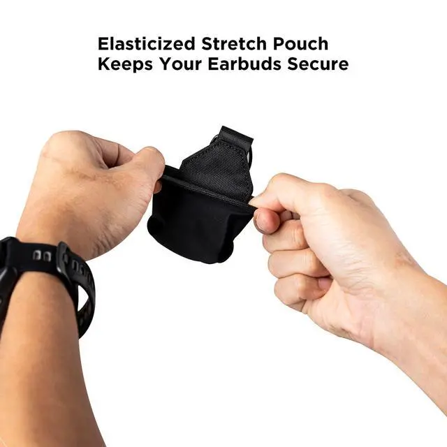Alt view image 4 of 7 - HUB Earbuds Pouch | Soft Elastane & Ballistic Nylon 840D Headphone Case, Compatible with AirPods Pro, HUB Magnetic Suction Clip