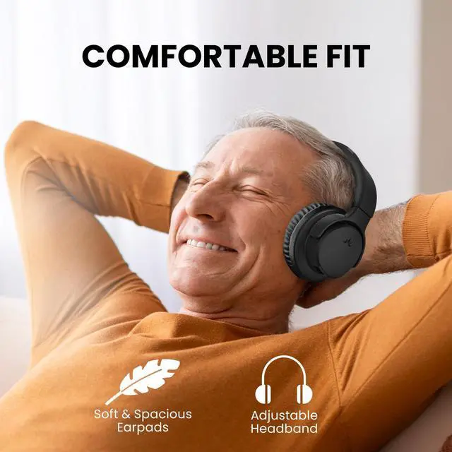 Alt view image 5 of 7 - AS50Q - Add-On Headphones for Ensemble TV Set | Add-on headphones for compatible Ensemble batches T24B1, T24D2, and later; charging dock is not included
