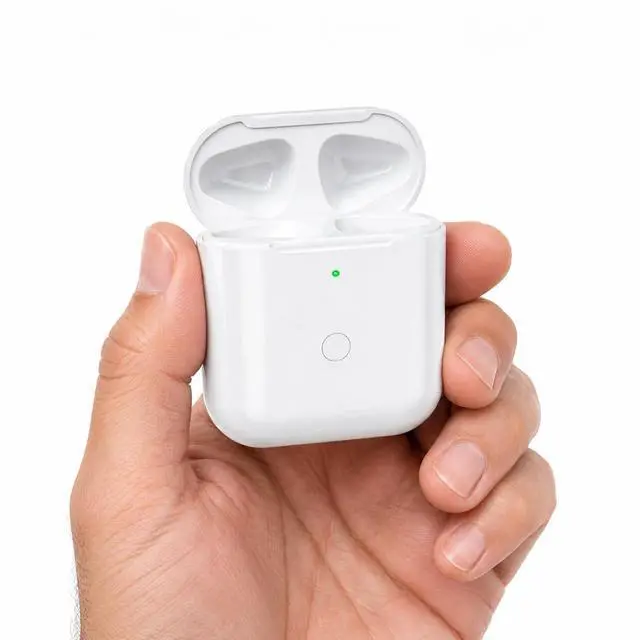 Main image of for Air Pods 1st & 2nd Generation Wireless Charging Case, No Earbuds | Replacement for air pods 1st 2nd Generation Charger Cases,Support to Bluetooth Sync Pairing, Rear Button,White