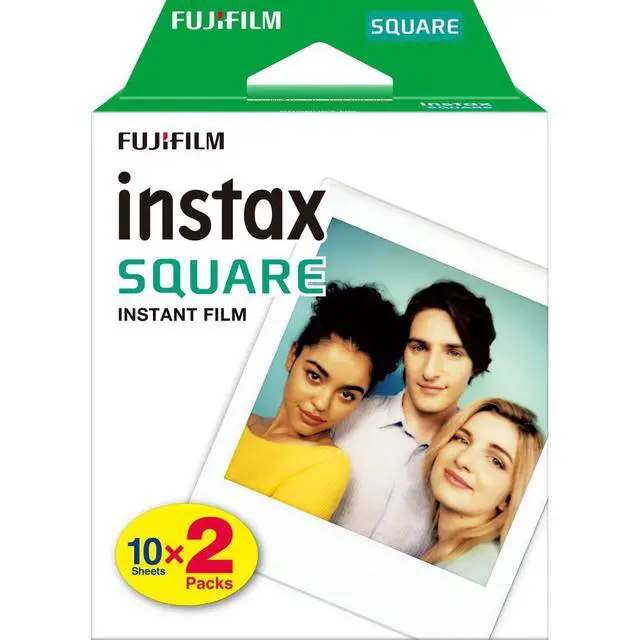 Alt view image 3 of 4 - Instax Square Instant Film (60 Sheets) + TSC Microfiber Cleaning Cloth for SQ1, SQ6, SQ10, SQ20 & Square Link Printers