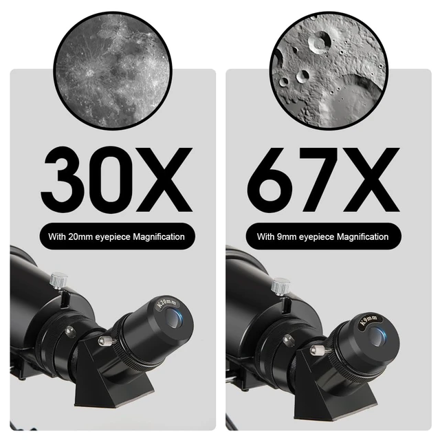 Alt view image 3 of 7 - Telescope for Adults, 90mm Aperture 600mm Refractor Telescope for Kids and Beginners, Telescopes for Adults Astronomy with Handbag and Phone Adapter