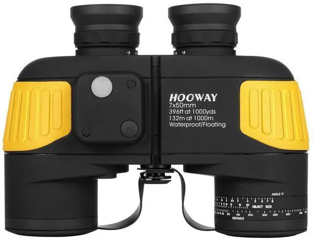 Main image of 7x50 Waterproof Fogproof Military Marine Binoculars w/Internal Rangefinder & Compass for Navigation,Boating,Fishing,and More