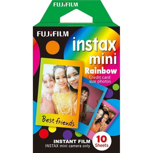 Alt view image 4 of 5 - Instax Mini Instant Multi Colored Film, 10 Sheets, (3 Pack Value Set)... (Rainbow)