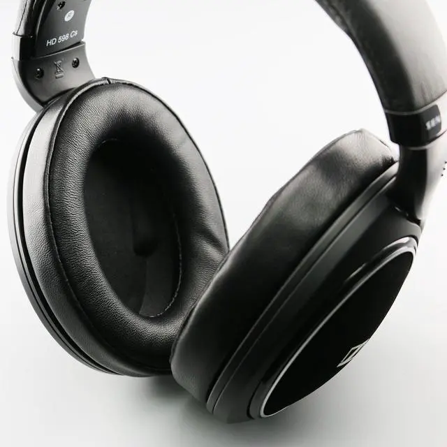 Alt view image 4 of 7 - Sheepskin Ear Pads Compatible with Sennheiser HD598, HD598Cs, HD560s, HD598SE, HD620S, HD599, HD569, HD579, HD505 Headphones Genuine Leather Memory Foam Replacement Earpads Cushions