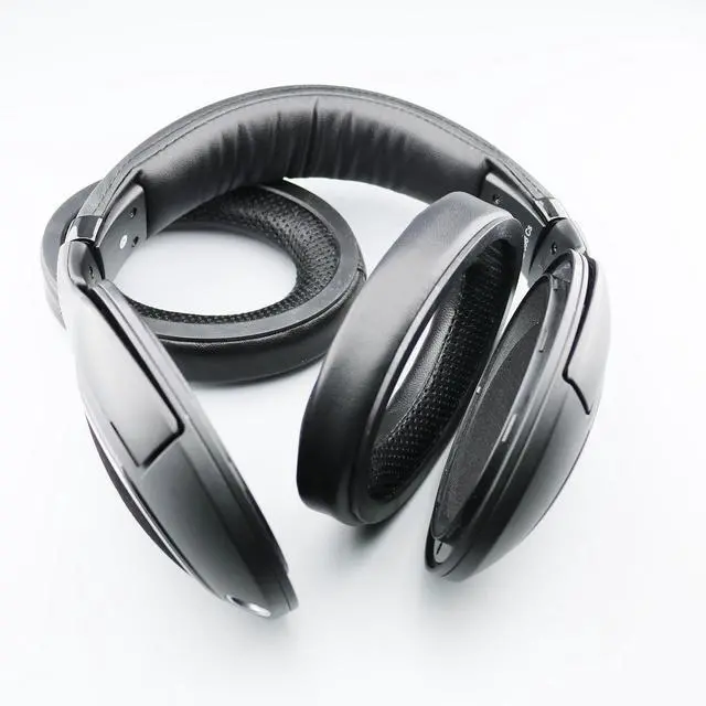 Alt view image 6 of 7 - Sheepskin Ear Pads Compatible with Sennheiser HD598, HD598Cs, HD560s, HD598SE, HD620S, HD599, HD569, HD579, HD505 Headphones Genuine Leather Memory Foam Replacement Earpads Cushions