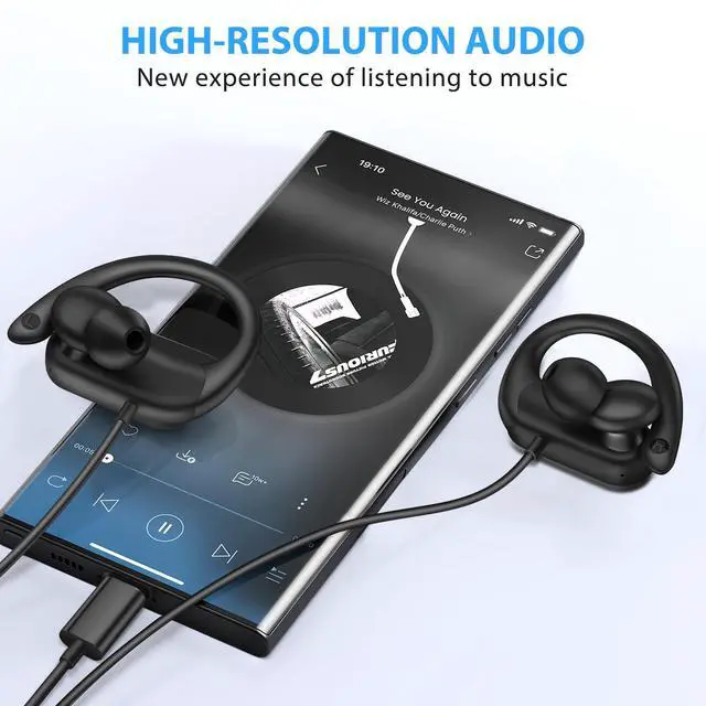 Alt view image 3 of 7 - ASKUBSKU USB C Headphones Over Ear Hooks for Samsung S26 Ultra S25 S24 S23