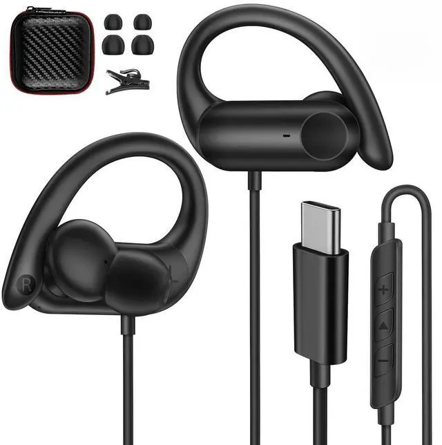 Main image of ASKUBSKU USB C Headphones Over Ear Hooks for Samsung S26 Ultra S25 S24 S23