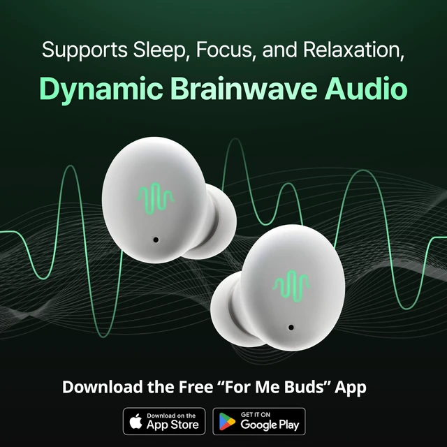 Alt view image 4 of 7 - Sleep Earbuds with Heart Rate Tracking & Brainwave Audio Comfortable Fit for Side Sleepers, Noise Cancelling, Meditation & Focus