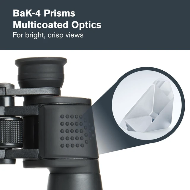Alt view image 4 of 7 - SkyMaster 25x70 Binoculars for Astronomy, Long-Range & Wildlife Exceptional Long-Range Detail, Astronomy & Wildlife or Land Viewing, Multi-Coated BaK-4 Optics, Tripod Adapter Included