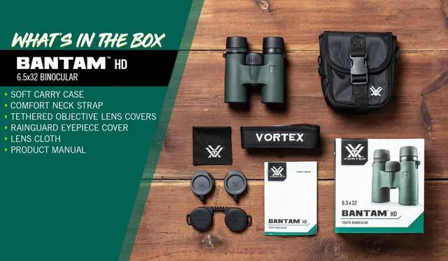 Alt view image 6 of 6 - Bantam HD 6.5x32 Youth Binoculars | HD Optics, XR Lens Coatings, Tripod Adaptable, Waterproof, Fogproof, Shockproof - Unlimited, Unconditional