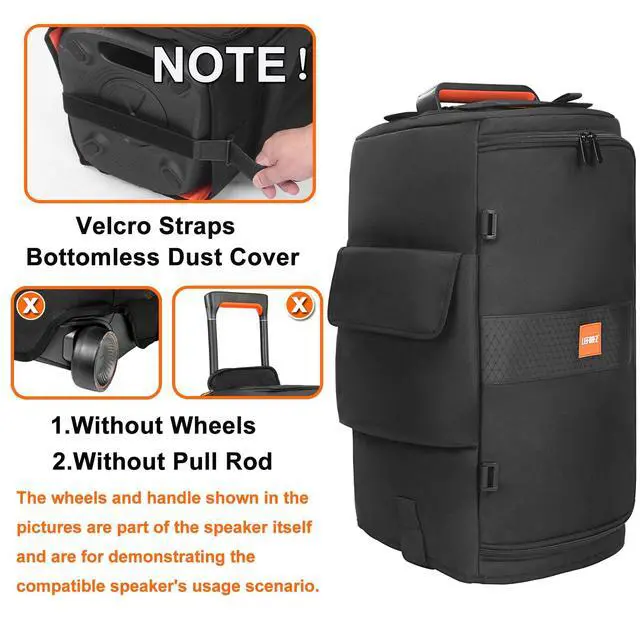Alt view image 3 of 7 - Speaker Case Compatible with JBL PartyBox 120/110,Bottomless Cover | Portable Speaker Dust Cover Storage Bag Fits for JBL Party Box 120/110 for Outdoor Travel,Cover Only(No Wheels and Pull Rod)