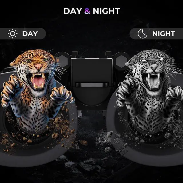 Alt view image 6 of 7 - 4K Head-Mounted Night Vision Goggles & Binoculars Infrared NVG with 4 Color Vision, Manual Focus & 8X Digital Zoom for Hunting, Camping, and Outdoor Surveillance
