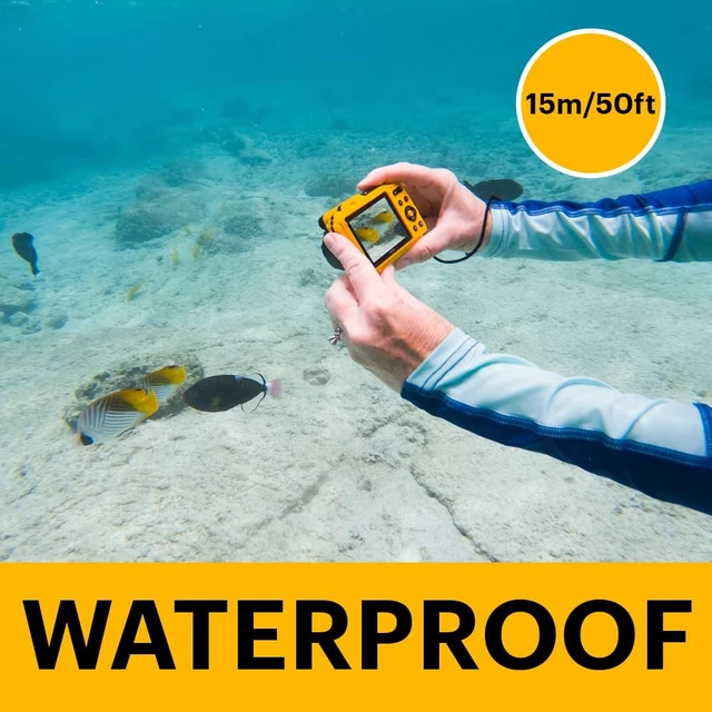 Alt view image 6 of 7 - PIXPRO WPZ2 16MP Waterproof Digital Camera, 15m, 4X Zoom, Yellow 1080p Full HD video, Wi-Fi sharing, 27mm wide angle lens, 2.7 inch LCD, shockproof to 2m