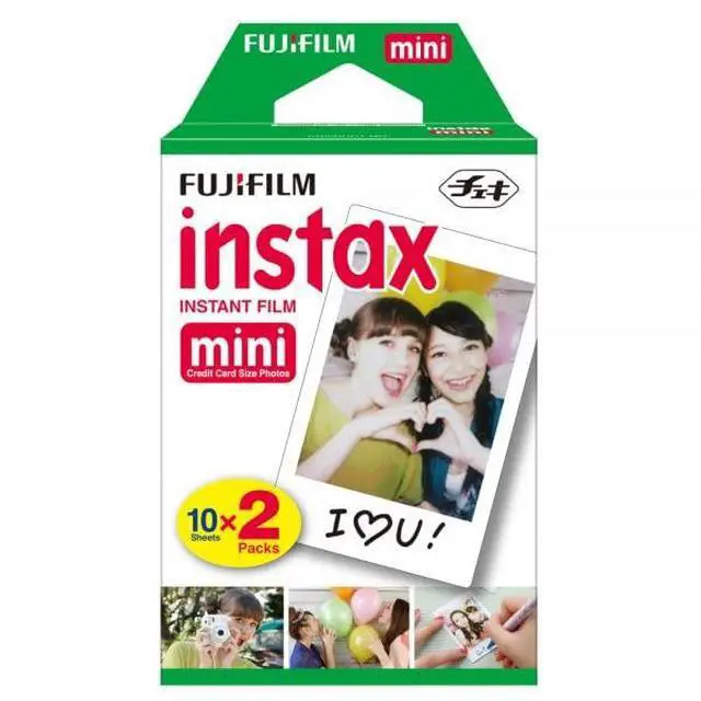 Alt view image 2 of 4 - INSTAX Mini Instant Film (White) for Mini 8,9,11,12 Cameras w/Quality Photo Microfiber Cloth (20 Prints)