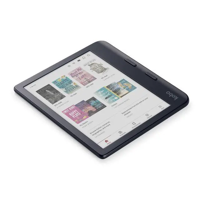 Alt view image 4 of 7 - Libra Colour eReader, 7 Color E Ink, Waterproof, Black | 7 Color E Ink Kaleido 3, Dark Mode, Waterproof, eBooks, Audiobooks, Recycled Materials