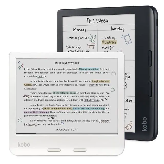 Alt view image 7 of 7 - Libra Colour eReader, 7 Color E Ink, Waterproof, Black | 7 Color E Ink Kaleido 3, Dark Mode, Waterproof, eBooks, Audiobooks, Recycled Materials