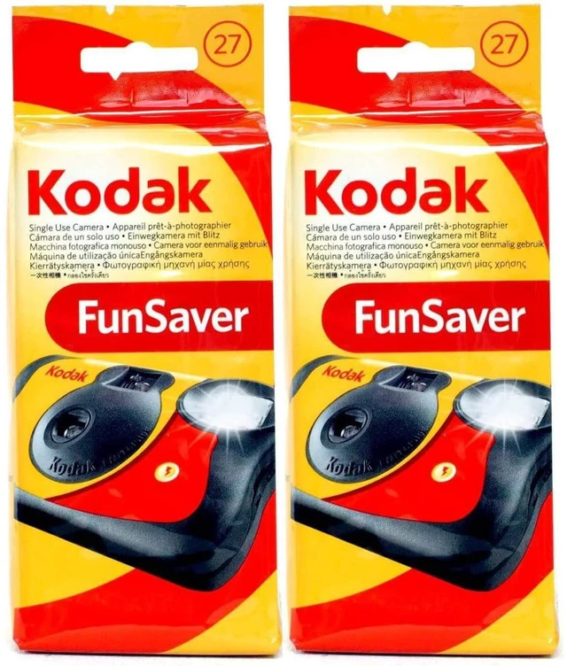 Main image of Funsaver One Time Use Film Camera (2-pack) For Film Photography & Events