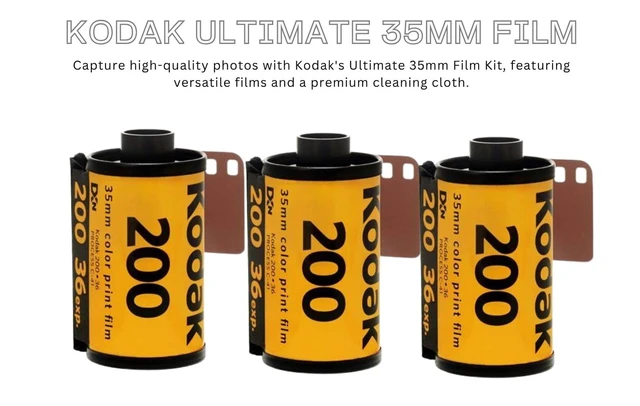 Alt view image 3 of 6 - Kodak Gold 200 35mm Film Bundle, 3 Rolls, 36 Exposures Each, for 35mm Film Camera Includes Premium Microfiber Cloth - Kodak Gold 3 Pack