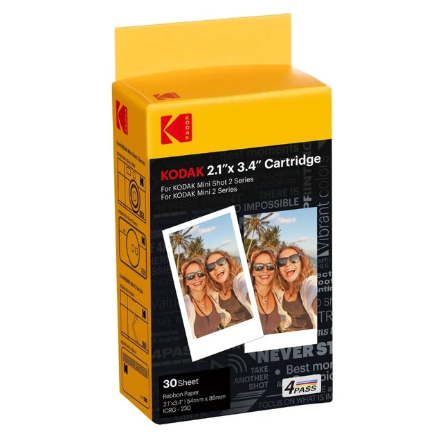 Alt view image 6 of 7 - 4PASS 2x3 Cartridge Refill, 60 Sheets, Mini 2 & Mini Shot 2 Compatible with Mini 2 Retro/Era & Mini Shot 2 Retro/Era, Water, Fingerprint, Fade Resistant