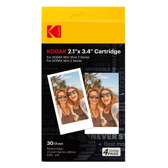 Alt view image 7 of 7 - 4PASS 2x3 Cartridge Refill, 60 Sheets, Mini 2 & Mini Shot 2 Compatible with Mini 2 Retro/Era & Mini Shot 2 Retro/Era, Water, Fingerprint, Fade Resistant