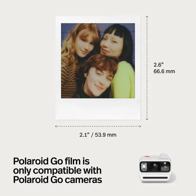 Alt view image 5 of 7 - Go Color Film - White Frame - 16 Photos (6017) - Go Mini Film is only Compatible with Go Cameras (Not Compatible with I-Type Now Cameras) | Frame, 16 Photos