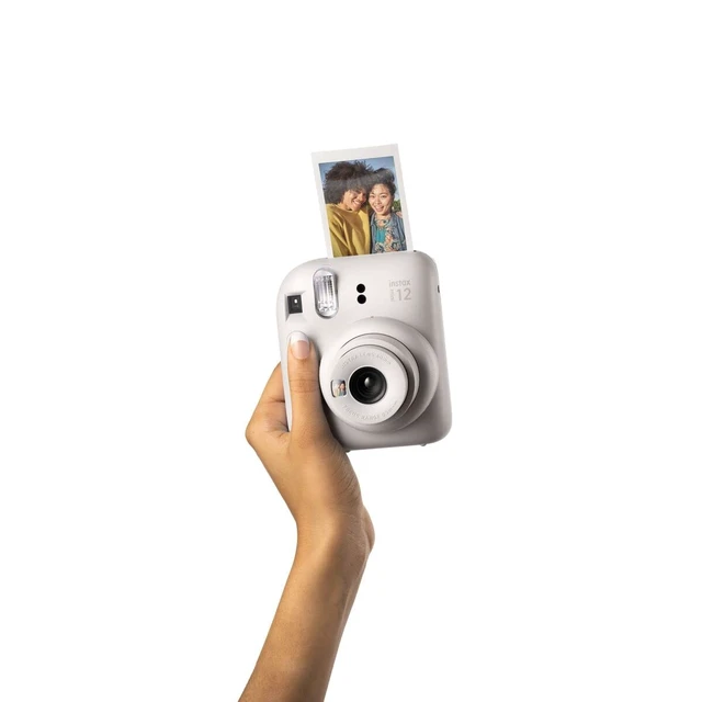 Alt view image 7 of 7 - Instax Mini 12 Instant Camera Bundle with Instax Mini Instant Film Value Pack (60 Sheets) with Accessories Including Protective Case, Strap, Photo Album (Clay White)
