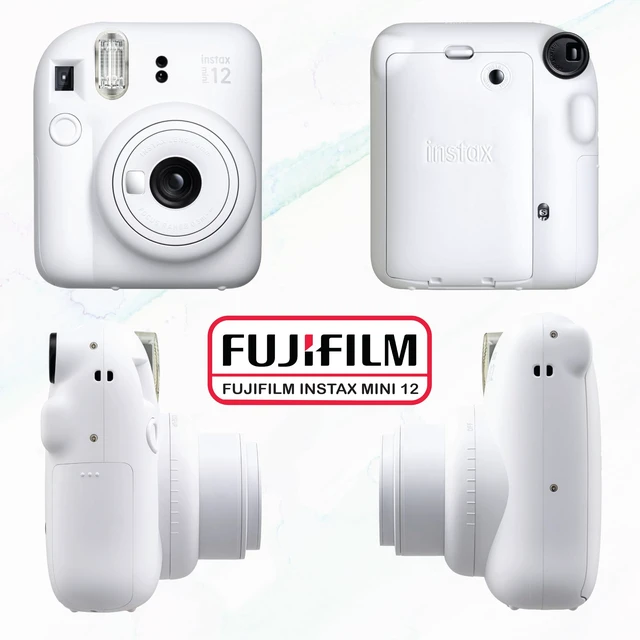 Alt view image 3 of 7 - Instax Mini 12 Instant Camera Bundle with Instax Mini Instant Film Value Pack (60 Sheets) with Accessories Including Protective Case, Strap, Photo Album (Clay White)