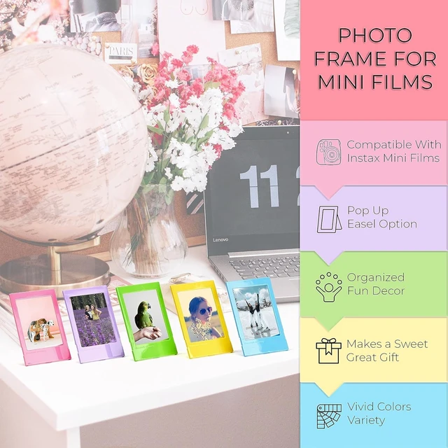 Alt view image 6 of 7 - Instax Mini 12 Instant Camera Bundle with Instax Mini Instant Film Value Pack (60 Sheets) with Accessories Including Protective Case, Strap, Photo Album (Clay White)
