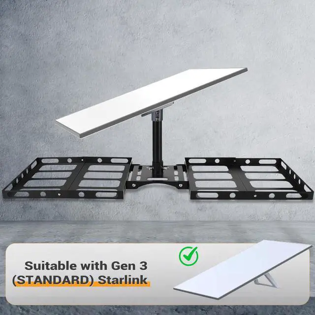 Alt view image 5 of 6 - Gen 3 Starlink Roof Mount, Starlink Roof Ridge Mount for Starlink Standard 4/4X/Gen 3, Adjustable Angle Starlink Mounting Kit, No Drilling Required