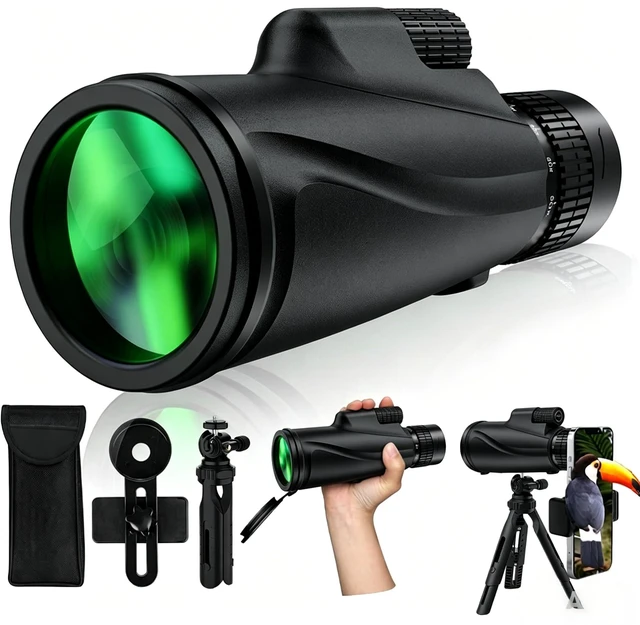 Main image of Monocular-Telescope 80x100 High Powered Monoculars High Definition for Adults High Powered with Smartphone Adapter Telescope Bird Watching Travel Camping Hiking