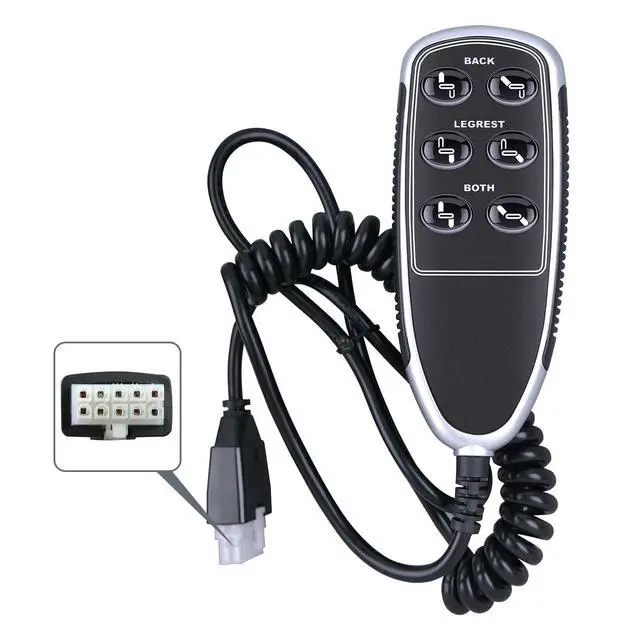 Alt view image 6 of 7 - 11850U-07 Replacement Remote Control for La-Z-Boy InSeat Recliner | 6-button Remote Part 10.000035, Plug-and-Play