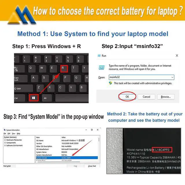 Alt view image 6 of 6 - L18C4PF0 L18M4PF0 Laptop Battery Replacement for Lenovo ThinkBook 13S-IWL 14S-IWL 13S-IML 14S-IML 20RR 20RS 20R9 20RM Series L18D4PF0 5B10S73499 5B10S73500 5B10S73501 5B10W67315 15.36V 45Wh 2964mAh