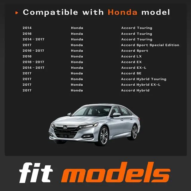 Alt view image 2 of 7 - Rear View Backup Camera Parking Assist Camera Compatible with Honda Accord Sedan EX-L 2014 2015 2016 2017#39530-T2A-A21 39530-T2A-A31 39530-T2A-U110-M2 590-440