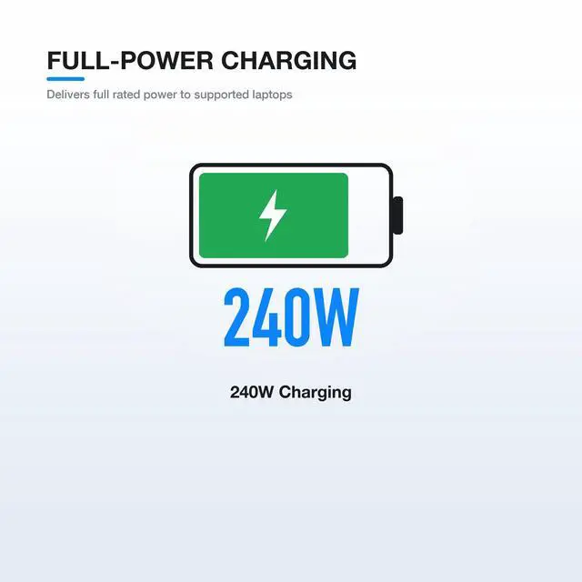 Alt view image 5 of 7 - 240W Laptop Charger for Dell Alienware, 7.4mm Round Tip, 19.5V 12.3A