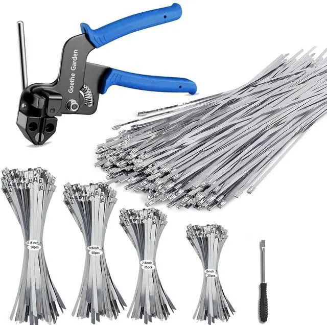 Main image of WCT322 Stainless Steel Cable Tie Gun for Fastening and Cutting up to 12mm Width Cable Ties,4 Size For Multi-purpose Cable Ties, Suitable For Fixing Fences, Pipes, Etc. Outdoor