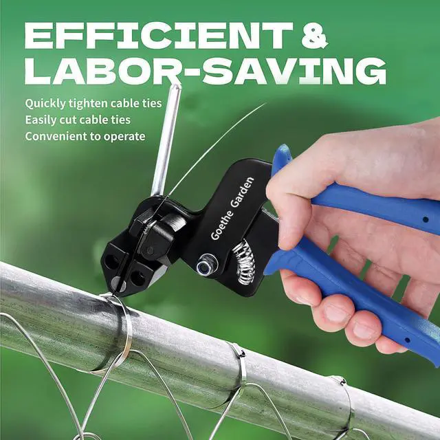Alt view image 6 of 7 - WCT322 Stainless Steel Cable Tie Gun for Fastening and Cutting up to 12mm Width Cable Ties,4 Size For Multi-purpose Cable Ties, Suitable For Fixing Fences, Pipes, Etc. Outdoor