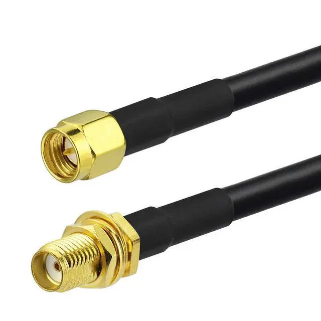 Alt view image 2 of 7 - SMA Male to SMA Female RG58 Coaxial Cable 25ft + 5pcs Adapter KIT | 50 Ohm Coax for Router Antenna ignal Enhancer Wireless Adapter etc