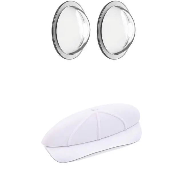 Main image of Universal Backup Camera Rain Cover and Sun Visor, Flexible Silicone Rear View Lens Protector Shield for Cars, Trucks & SUVs, Reduces Sun Glare & Water Drops (White)