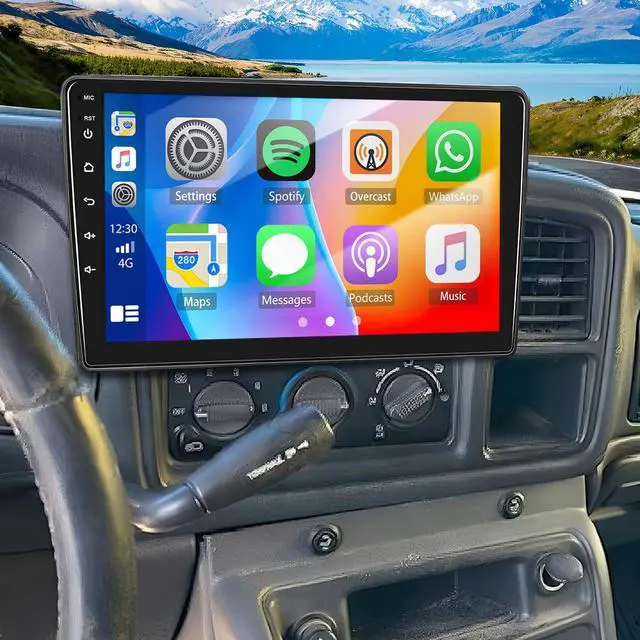 Main image of 4+64G 10.1" Car Stereo Radio for Chevrolet Silverado 1500 2500 1999-2006 | Upgraded Double Din GPS Navi Head Unit Touch Screen Android 14 w/Wireless Carplay Android Auto-/FM/SWC/WiFi/Bluetooth/Camera