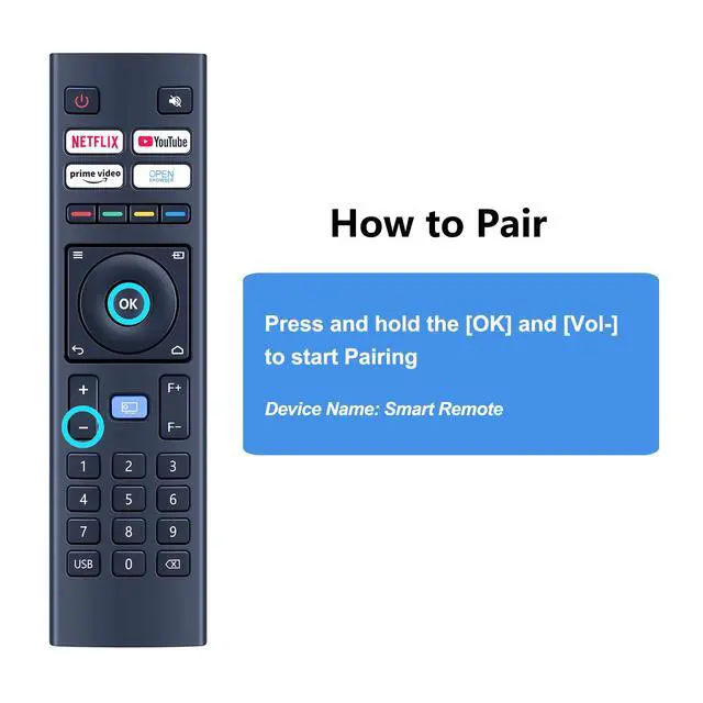 Alt view image 3 of 7 - Replacement Remote Control for VOPLLS 4K M10 Projector, for WiMiUS K9, for MECOOL KP2, for DBPOWER G01 Projector, for YABER V12 U12, for TOPTRO X9, for Blitzwolf BW-V6, for FUDONI S1, for TOPTRO