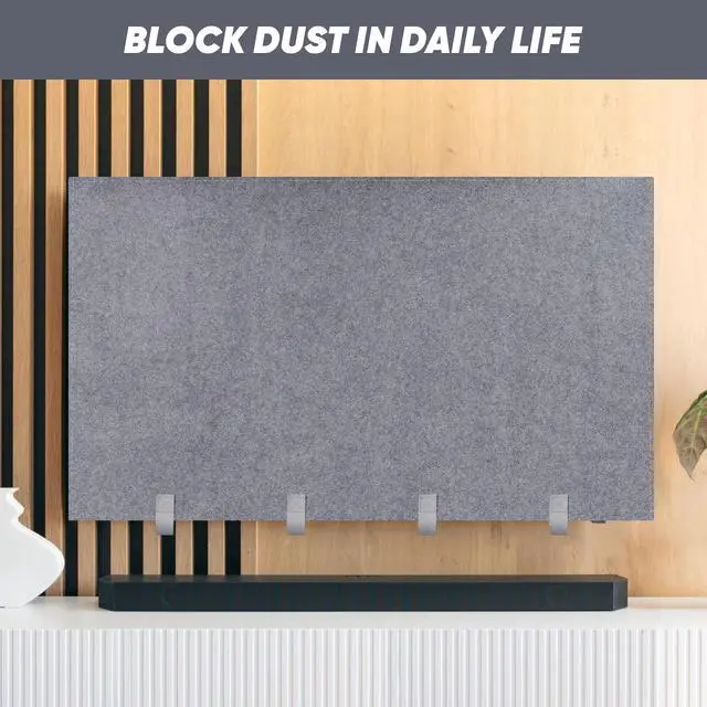 Alt view image 7 of 7 - TV Cover for Moving & Packing 60"-65" Felt Flat Screens TV Wrap Protector | Anti-Scratch TV Dust Cover for TV Packing Boxes Protection TV Moving Home Renovation Pet Scratch or Other Furniture, Straps