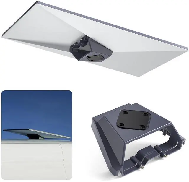 Main image of Starlink Gen 3 Mount, Heavy-Duty Aluminum Roof Mount for Starlink Standard Flat Dishy, Weatherproof Mobility Bracket for RV, Boat, and Vehicle Roof Rails, Easy One-Click Installation
