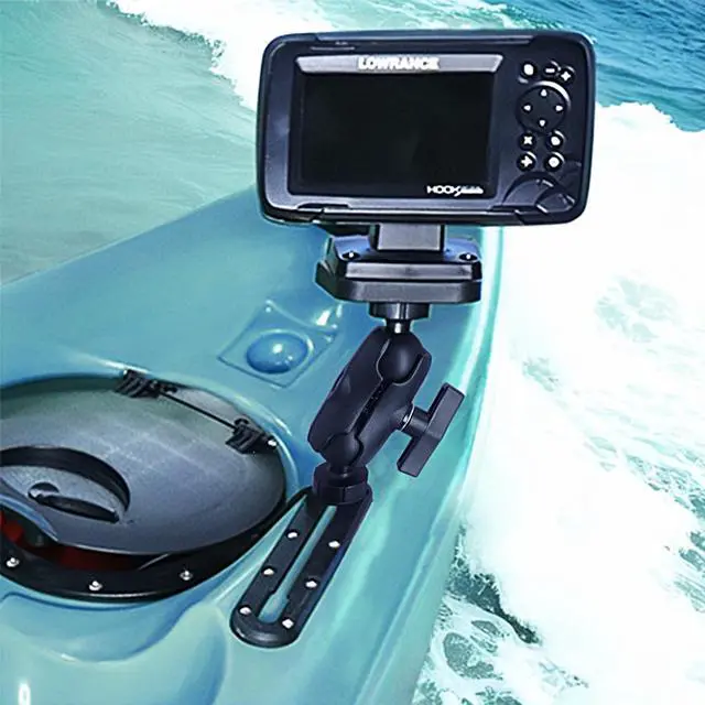 Alt view image 6 of 7 - Fish Finder Mount, Track Ball with T-Bolt Attachment, Marine Electronic/Depth Finder Mount with 1.5" / C Size Ball for Boat, Compatible with Garmin, Lowrance and More